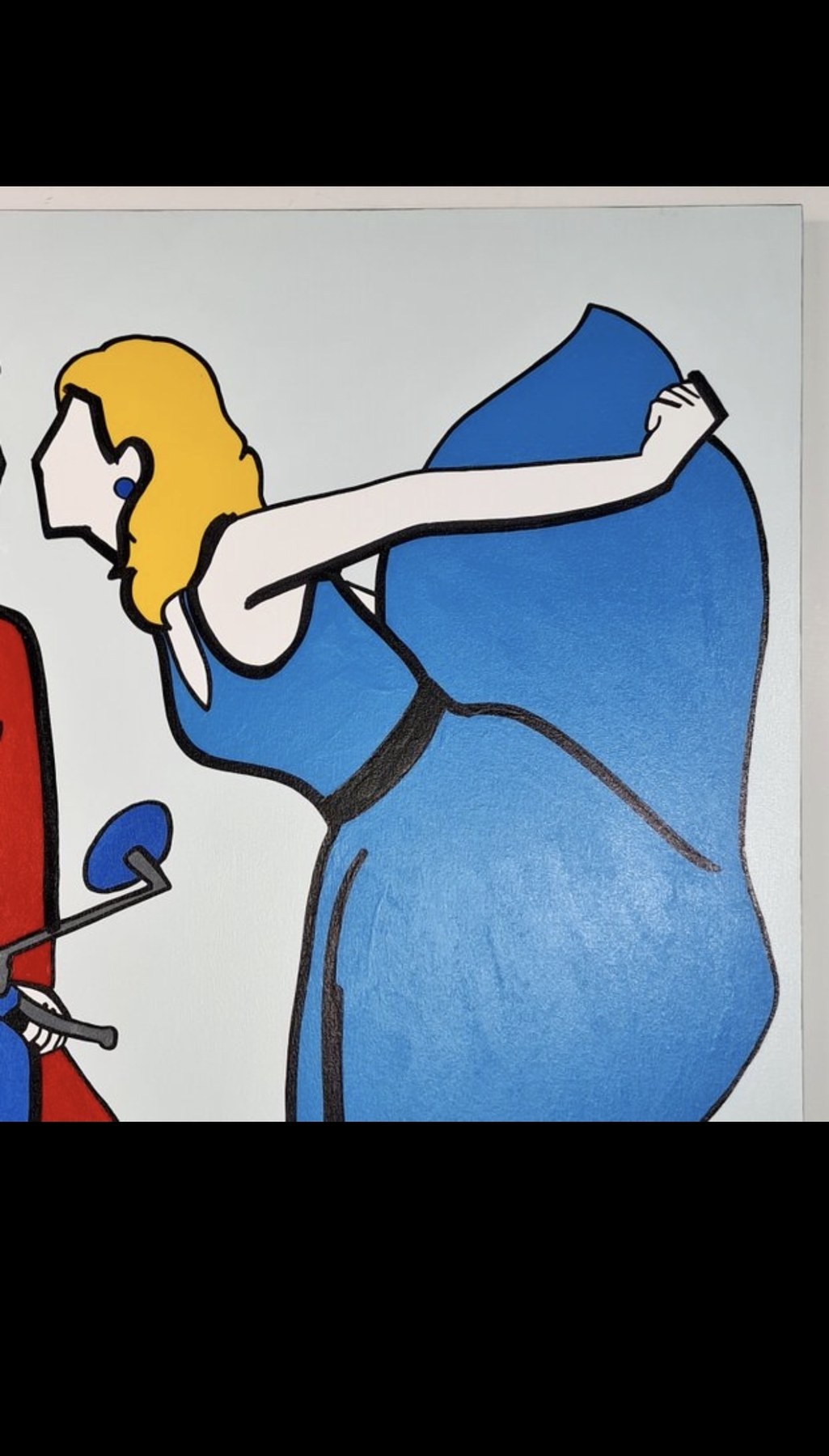 Dettaglio laterale figura femminile