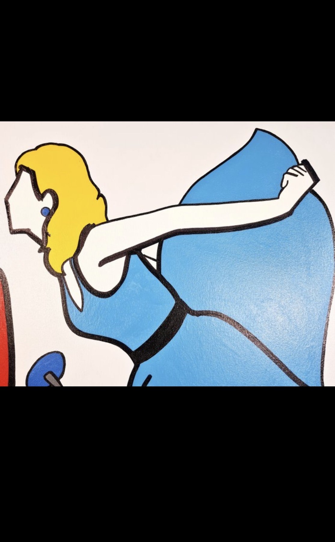Dettaglio figura femminile e braccio